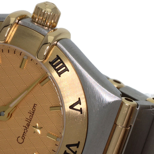 OMEGA Watches Quartz 1262.10 Stainless Steel , Stainless Steel , K18YG gold Constellation Mini Full Bar gold dial Women Used Authentic