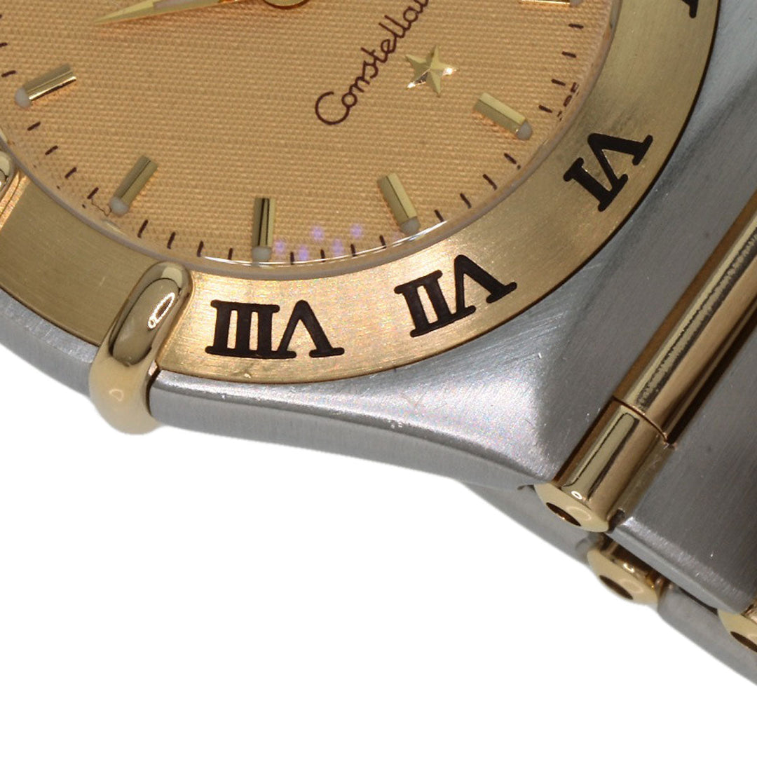 OMEGA Watches Quartz 1262.10 Stainless Steel , Stainless Steel , K18YG gold Constellation Mini Full Bar gold dial Women Used Authentic