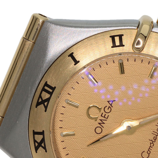 OMEGA Watches Quartz 1262.10 Stainless Steel , Stainless Steel , K18YG gold Constellation Mini Full Bar gold dial Women Used Authentic