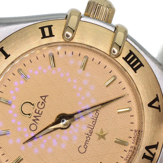 OMEGA Watches Quartz 1262.10 Stainless Steel , Stainless Steel , K18YG gold Constellation Mini Full Bar gold dial Women Used Authentic