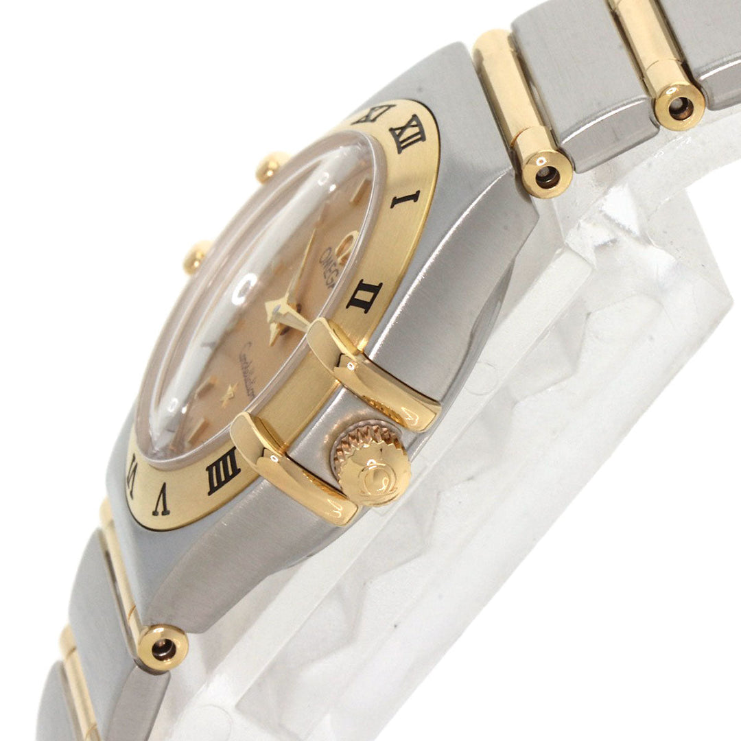 OMEGA Watches Quartz 1262.10 Stainless Steel , Stainless Steel , K18YG gold Constellation Mini Full Bar gold dial Women Used Authentic