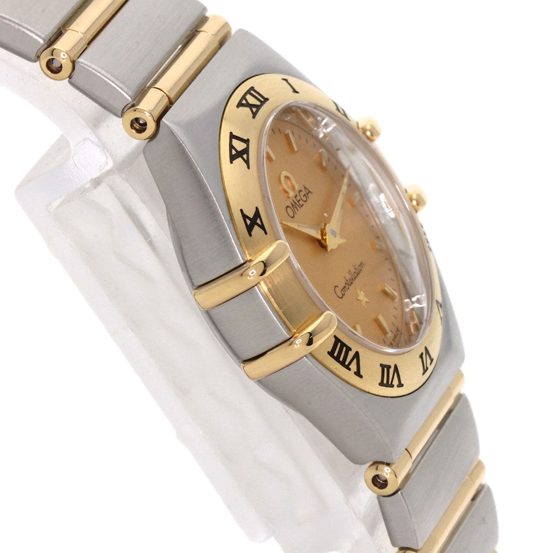 OMEGA Watches Quartz 1262.10 Stainless Steel , Stainless Steel , K18YG gold Constellation Mini Full Bar gold dial Women Used Authentic