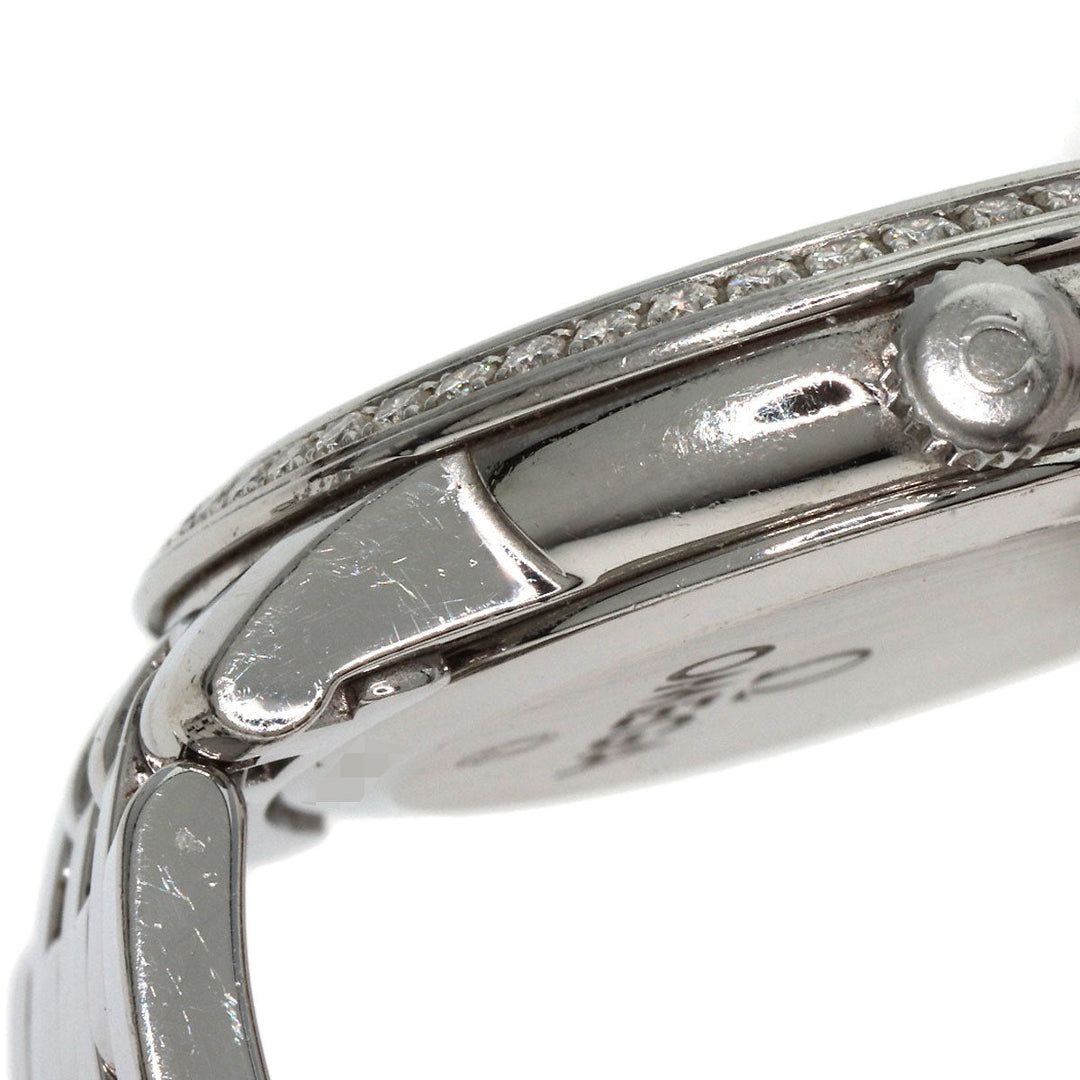 OMEGA Watches Quartz 413.15.27.60.55.001 Stainless Steel , Stainless Steel Silver De Ville Prestige Diamond White shell dial Women Used Authentic