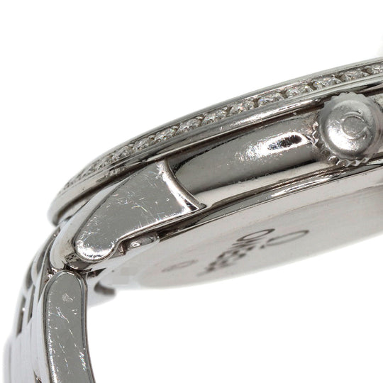 OMEGA Watches Quartz 413.15.27.60.55.001 Stainless Steel , Stainless Steel Silver De Ville Prestige Diamond White shell dial Women Used Authentic