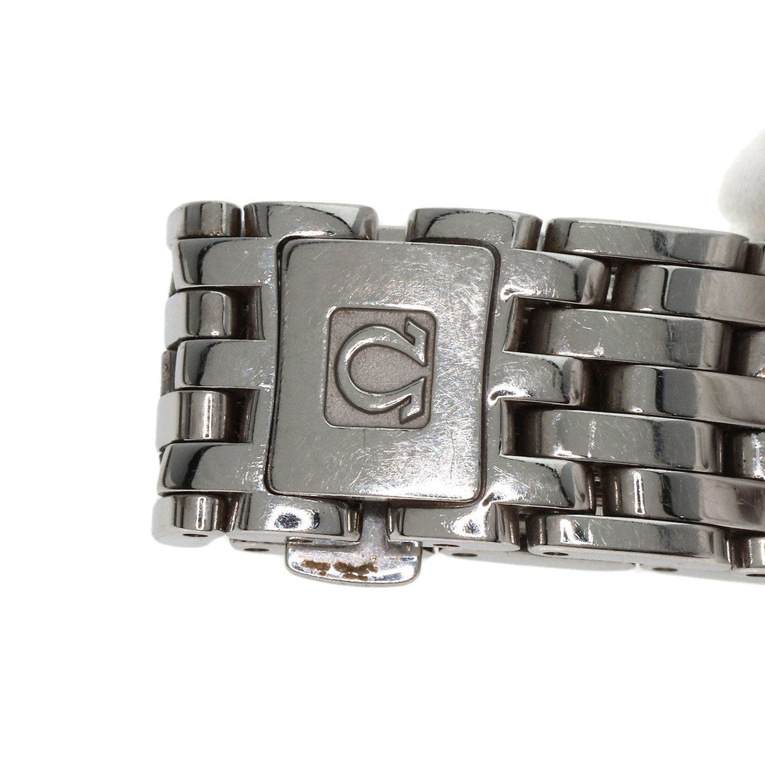 OMEGA Watches Quartz 413.15.27.60.55.001 Stainless Steel , Stainless Steel Silver De Ville Prestige Diamond White shell dial Women Used Authentic