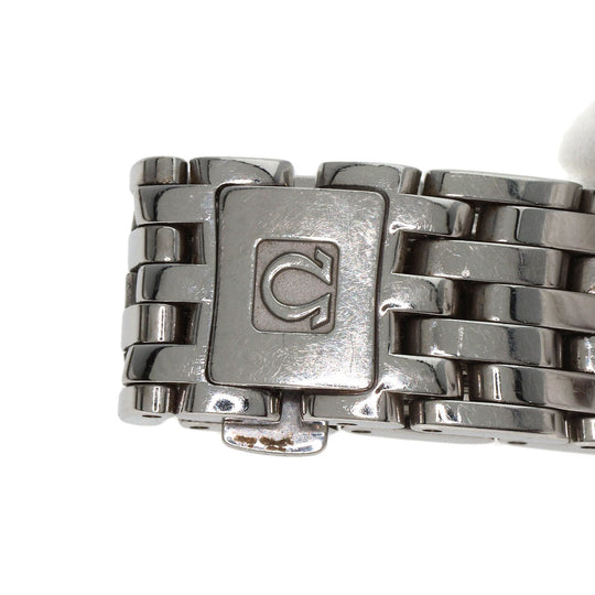 OMEGA Watches Quartz 413.15.27.60.55.001 Stainless Steel , Stainless Steel Silver De Ville Prestige Diamond White shell dial Women Used Authentic