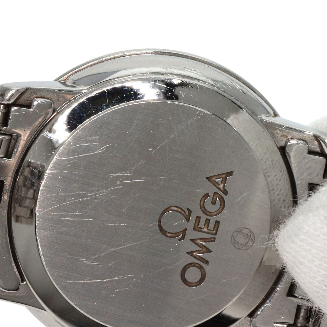 OMEGA Watches Quartz 413.15.27.60.55.001 Stainless Steel , Stainless Steel Silver De Ville Prestige Diamond White shell dial Women Used Authentic