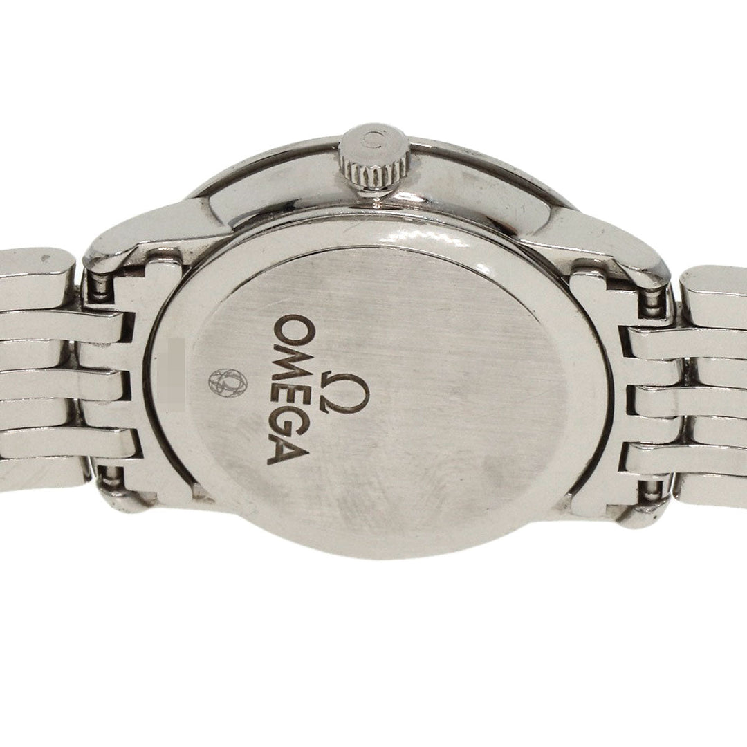 OMEGA Watches Quartz 413.15.27.60.55.001 Stainless Steel , Stainless Steel Silver De Ville Prestige Diamond White shell dial Women Used Authentic