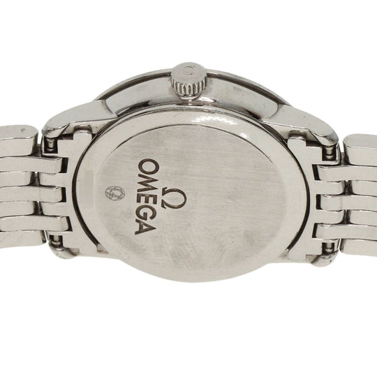 OMEGA Watches Quartz 413.15.27.60.55.001 Stainless Steel , Stainless Steel Silver De Ville Prestige Diamond White shell dial Women Used Authentic