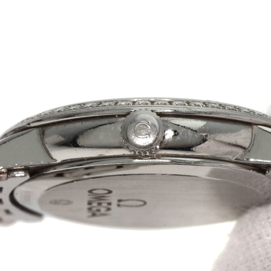 OMEGA Watches Quartz 413.15.27.60.55.001 Stainless Steel , Stainless Steel Silver De Ville Prestige Diamond White shell dial Women Used Authentic