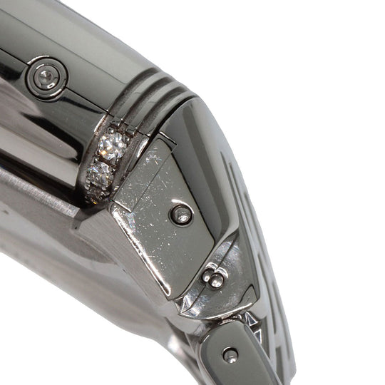 JAEGER-LECOULTRE Watches Hand Winding 296.8.74 Stainless Steel , Stainless Steel Silver Reverso Grand Sport Duo Diamond Silver dial Women Used Authentic
