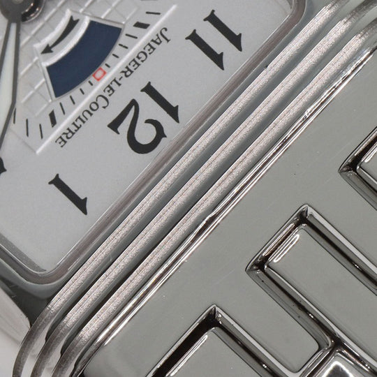 JAEGER-LECOULTRE Watches Hand Winding 296.8.74 Stainless Steel , Stainless Steel Silver Reverso Grand Sport Duo Diamond Silver dial Women Used Authentic