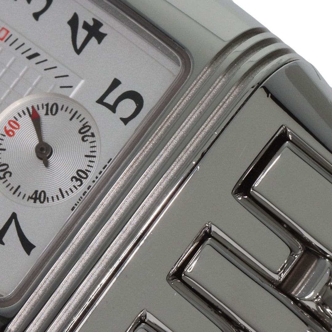 JAEGER-LECOULTRE Watches Hand Winding 296.8.74 Stainless Steel , Stainless Steel Silver Reverso Grand Sport Duo Diamond Silver dial Women Used Authentic