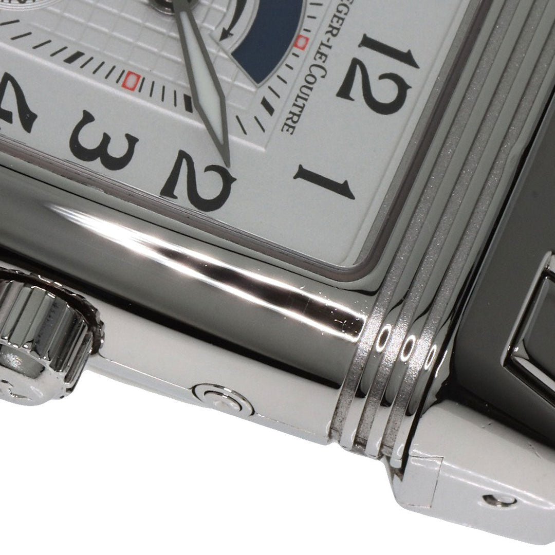 JAEGER-LECOULTRE Watches Hand Winding 296.8.74 Stainless Steel , Stainless Steel Silver Reverso Grand Sport Duo Diamond Silver dial Women Used Authentic