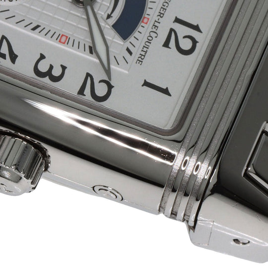 JAEGER-LECOULTRE Watches Hand Winding 296.8.74 Stainless Steel , Stainless Steel Silver Reverso Grand Sport Duo Diamond Silver dial Women Used Authentic