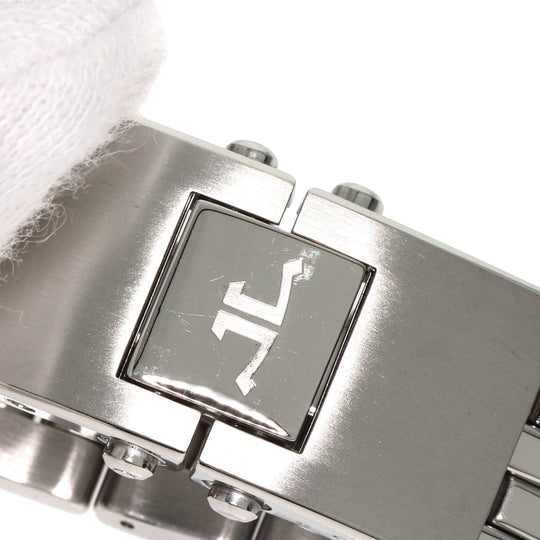 JAEGER-LECOULTRE Watches Hand Winding 296.8.74 Stainless Steel , Stainless Steel Silver Reverso Grand Sport Duo Diamond Silver dial Women Used Authentic
