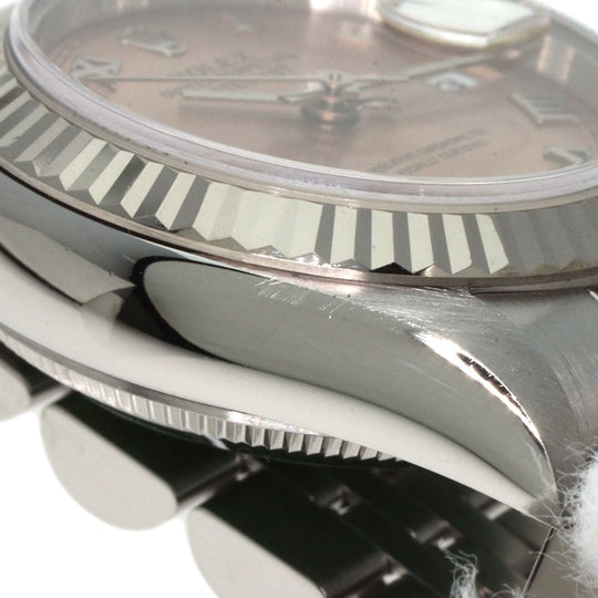 ROLEX Watches Mechanical Automatic 69174 Stainless Steel , Stainless Steel , K18WG Silver Datejust pink dial Women Used Authentic