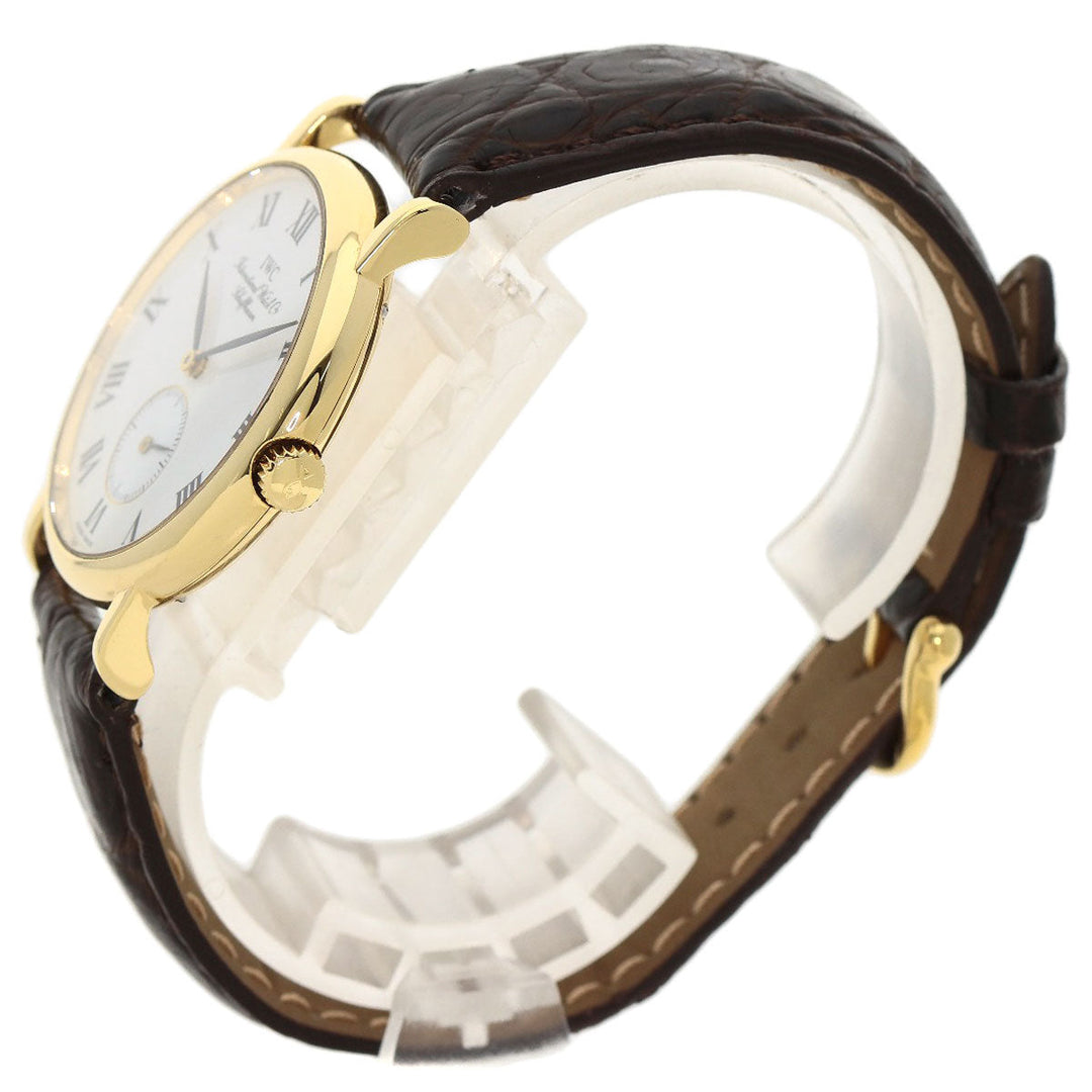 IWC SCHAFFHAUSEN Watches Hand Winding IW2534 K18YG, leather gold Portofino white dial mens Used Authentic