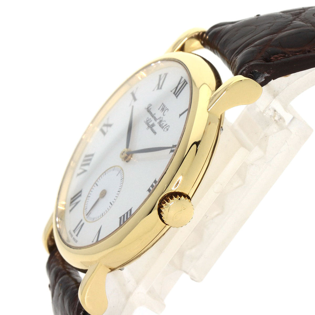 IWC SCHAFFHAUSEN Watches Hand Winding IW2534 K18YG, leather gold Portofino white dial mens Used Authentic