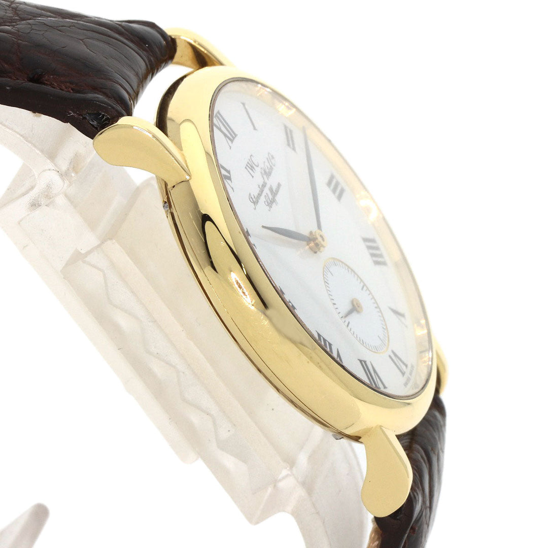IWC SCHAFFHAUSEN Watches Hand Winding IW2534 K18YG, leather gold Portofino white dial mens Used Authentic