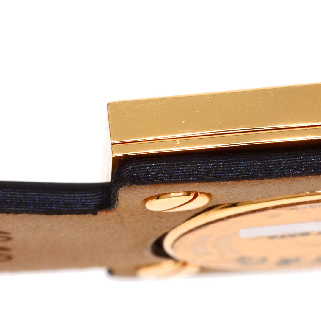 TIFFANY&Co. Watches Quartz Z1950.10.30E10A40E K18YG, Leather x Satin gold Atlas Cocktail Diamond Unused Black x Gold dial Women Used Authentic