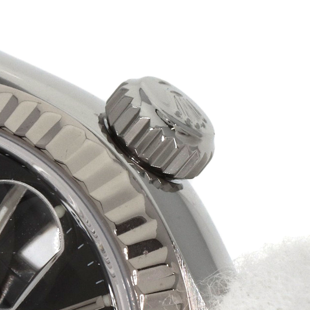 ROLEX Watches Mechanical Automatic 79174 Stainless Steel , Stainless Steel , K18WG Silver Datejust black dial Women Used Authentic