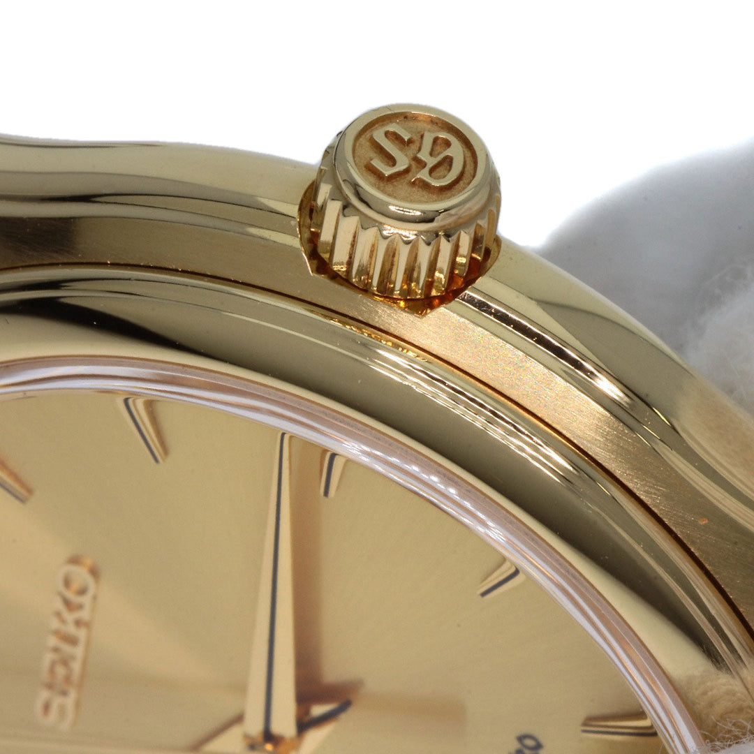SEIKO Watches Quartz SBGX016 9F61-0A30 K18YG, leather gold Grand Seiko gold dial mens Used Authentic