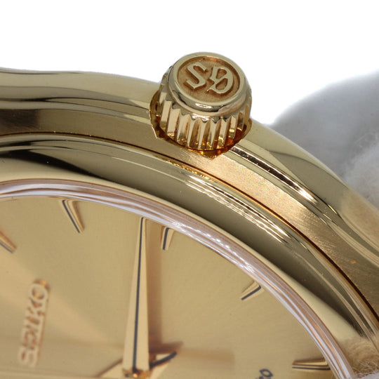 SEIKO Watches Quartz SBGX016 9F61-0A30 K18YG, leather gold Grand Seiko gold dial mens Used Authentic