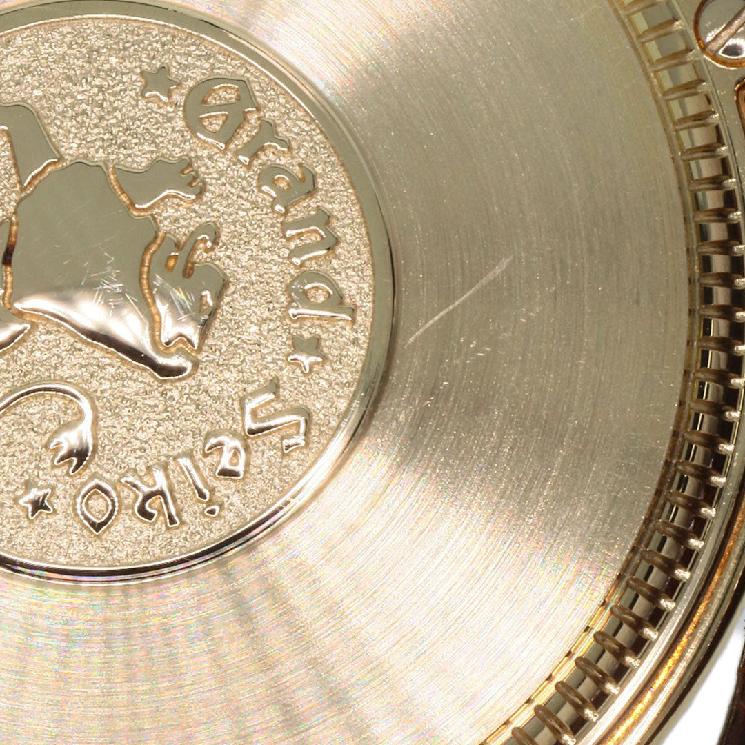 SEIKO Watches Quartz SBGX016 9F61-0A30 K18YG, leather gold Grand Seiko gold dial mens Used Authentic