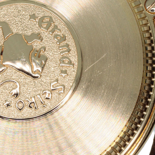 SEIKO Watches Quartz SBGX016 9F61-0A30 K18YG, leather gold Grand Seiko gold dial mens Used Authentic