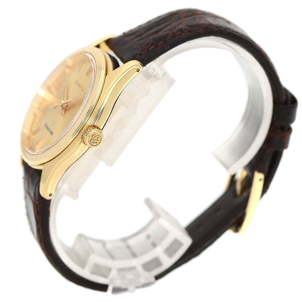 SEIKO Watches Quartz SBGX016 9F61-0A30 K18YG, leather gold Grand Seiko gold dial mens Used Authentic