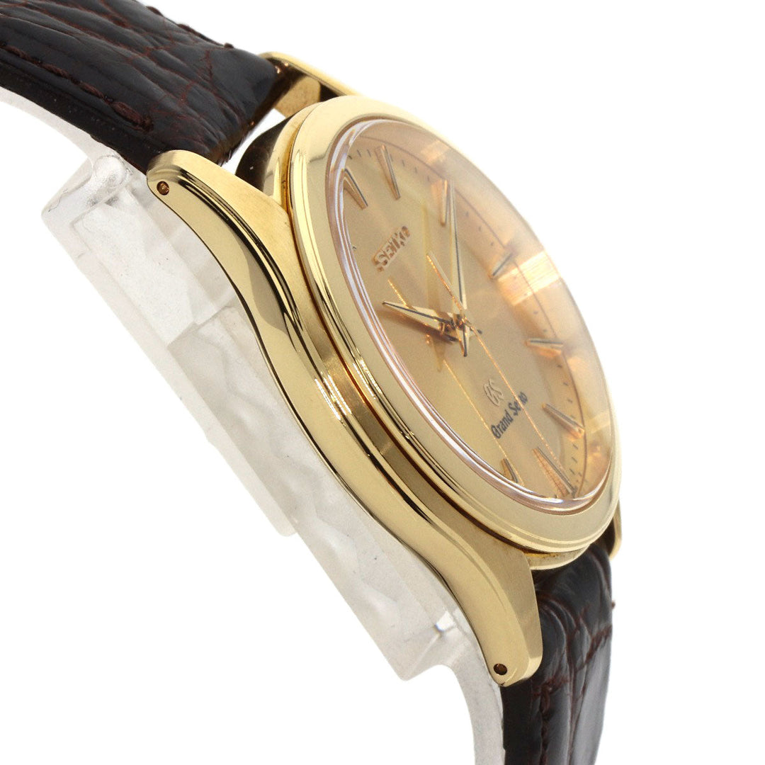 SEIKO Watches Quartz SBGX016 9F61-0A30 K18YG, leather gold Grand Seiko gold dial mens Used Authentic