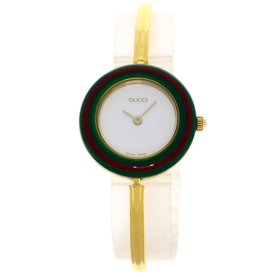 GUCCI Watches Quartz 11/12.2 Gold Plated gold Change bezel white dial
