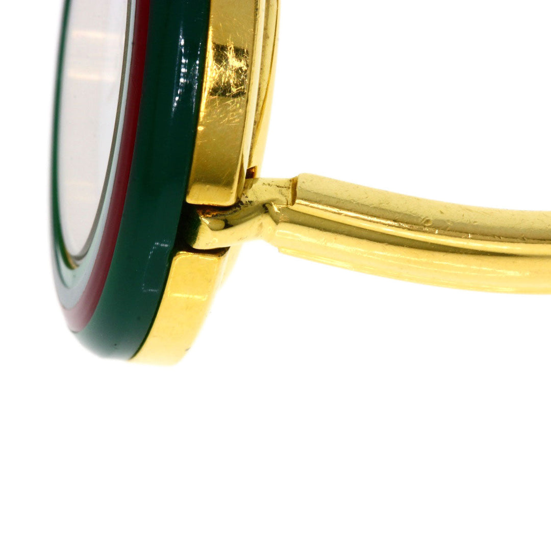 GUCCI Watches Quartz 11/12.2 Gold Plated gold Change bezel white dial