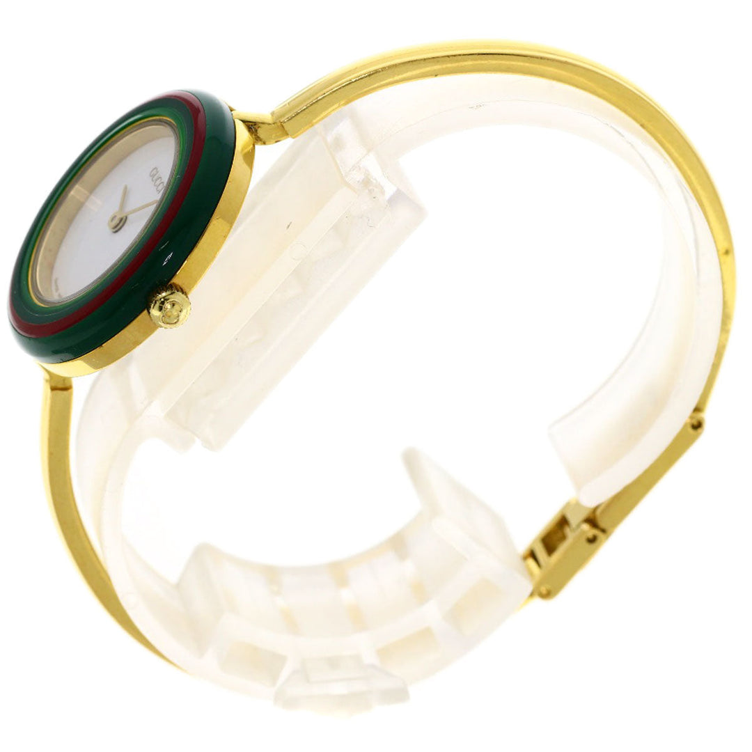 GUCCI Watches Quartz 11/12.2 Gold Plated gold Change bezel white dial