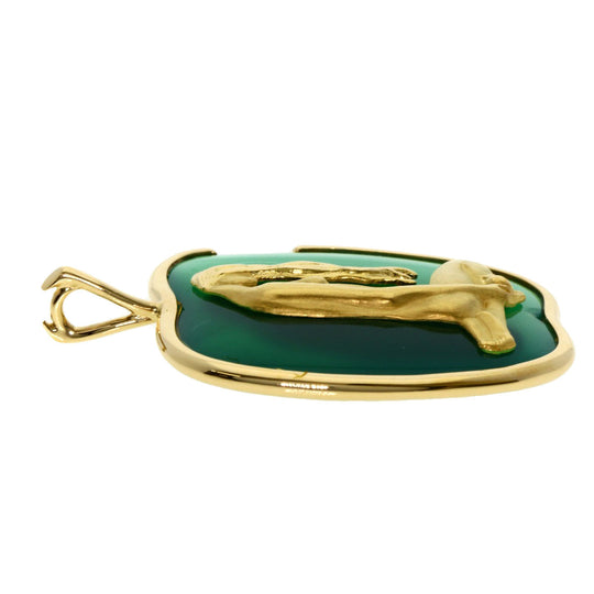 Carrera y Carrera Pendant top 18K Yellow Gold gold Apple motif Adam and Eve Women Used Authentic