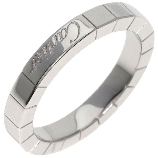 CARTIER Ring K18WG Silver Laniere # 51 Women Used Authentic
