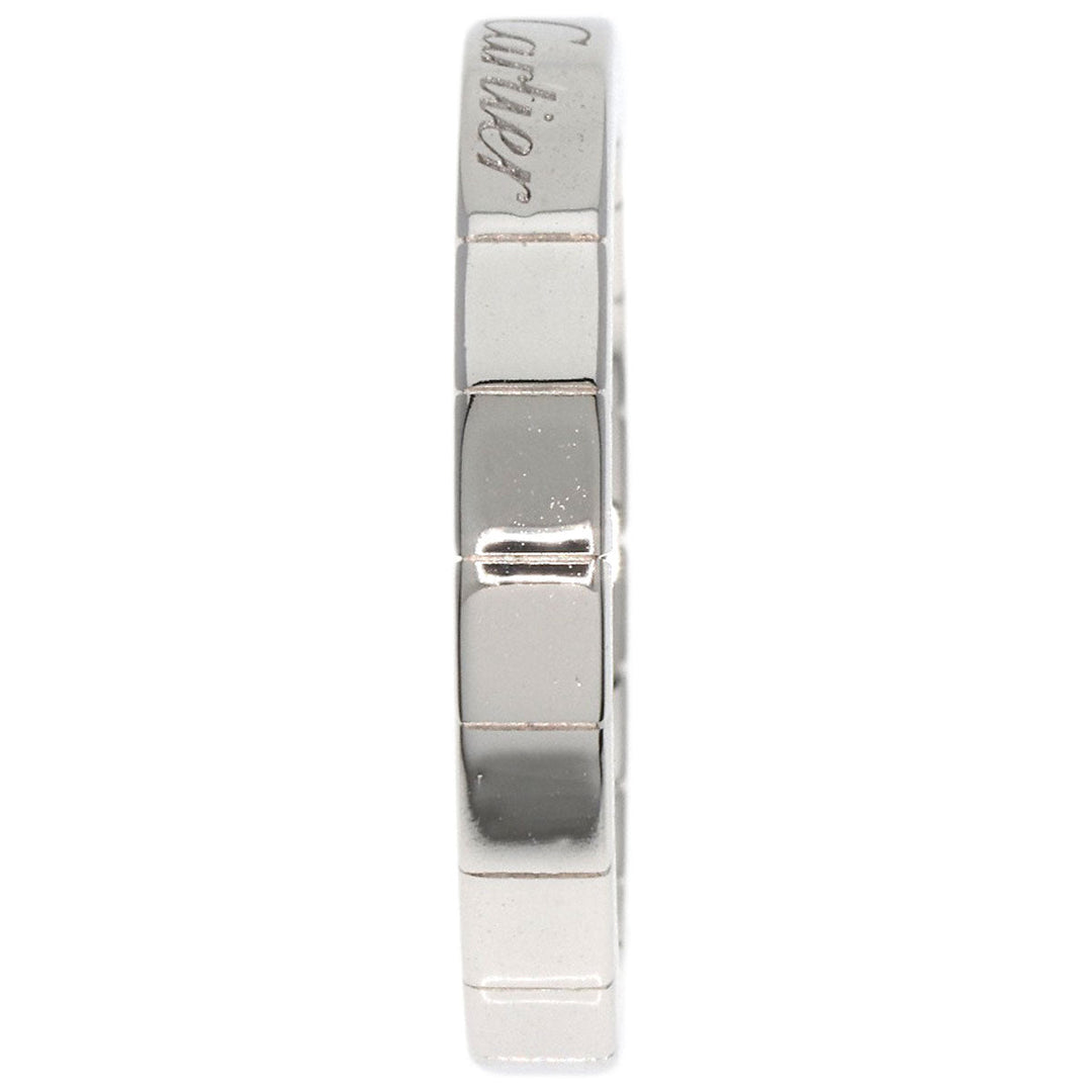 CARTIER Ring K18WG Silver Laniere # 51 Women Used Authentic