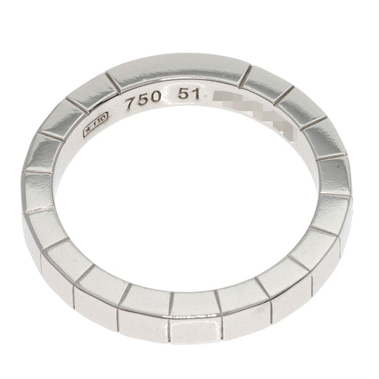 CARTIER Ring K18WG Silver Laniere # 51 Women Used Authentic