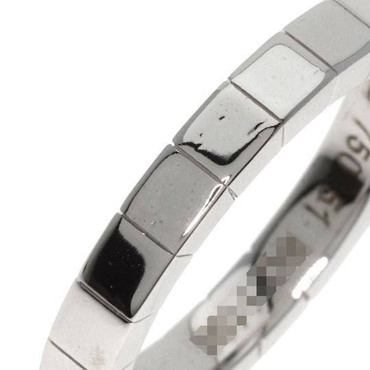 CARTIER Ring K18WG Silver Laniere # 51 Women Used Authentic