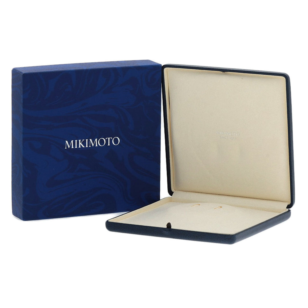 MIKIMOTO Necklace K18WG white Pearl Pierce 2-piece set Women Used Authentic