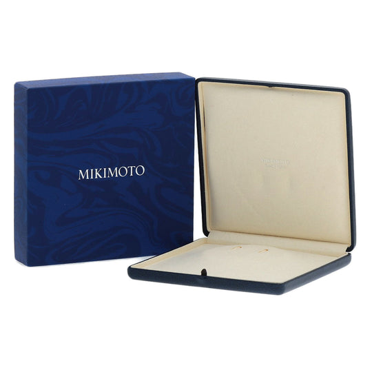 MIKIMOTO Necklace K18WG white Pearl Pierce 2-piece set Women Used Authentic