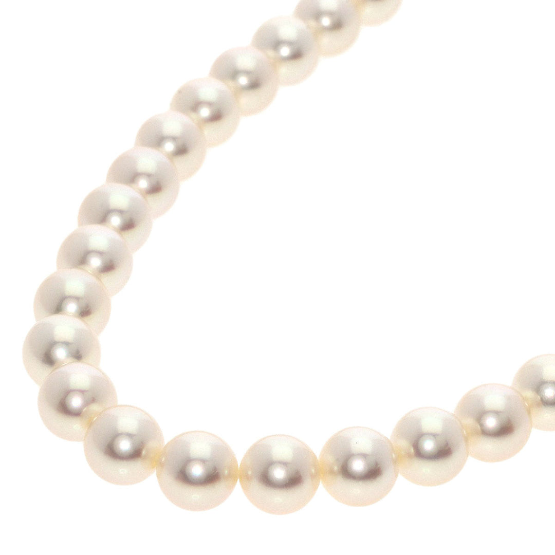 MIKIMOTO Necklace K18WG white Pearl Pierce 2-piece set Women Used Authentic