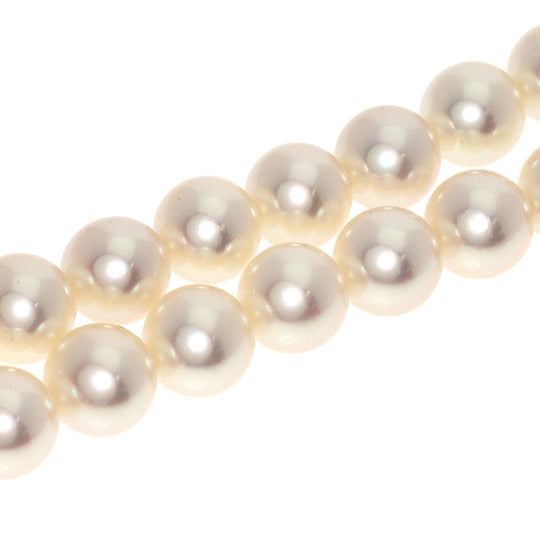 MIKIMOTO Necklace K18WG white Pearl Pierce 2-piece set Women Used Authentic