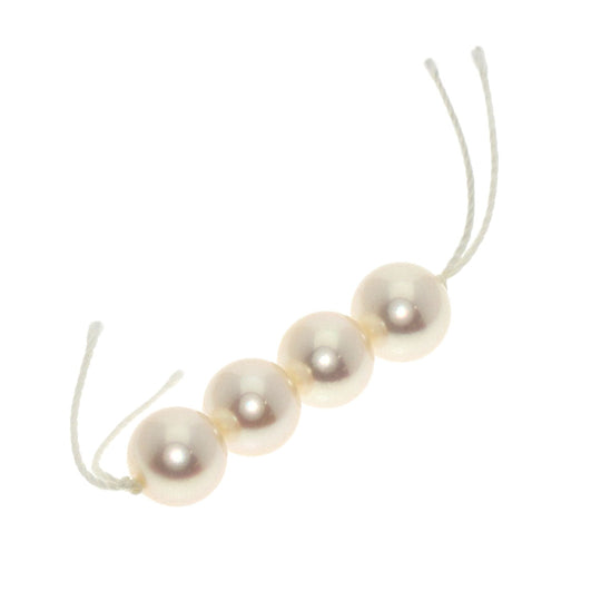 MIKIMOTO Necklace K18WG white Pearl Pierce 2-piece set Women Used Authentic