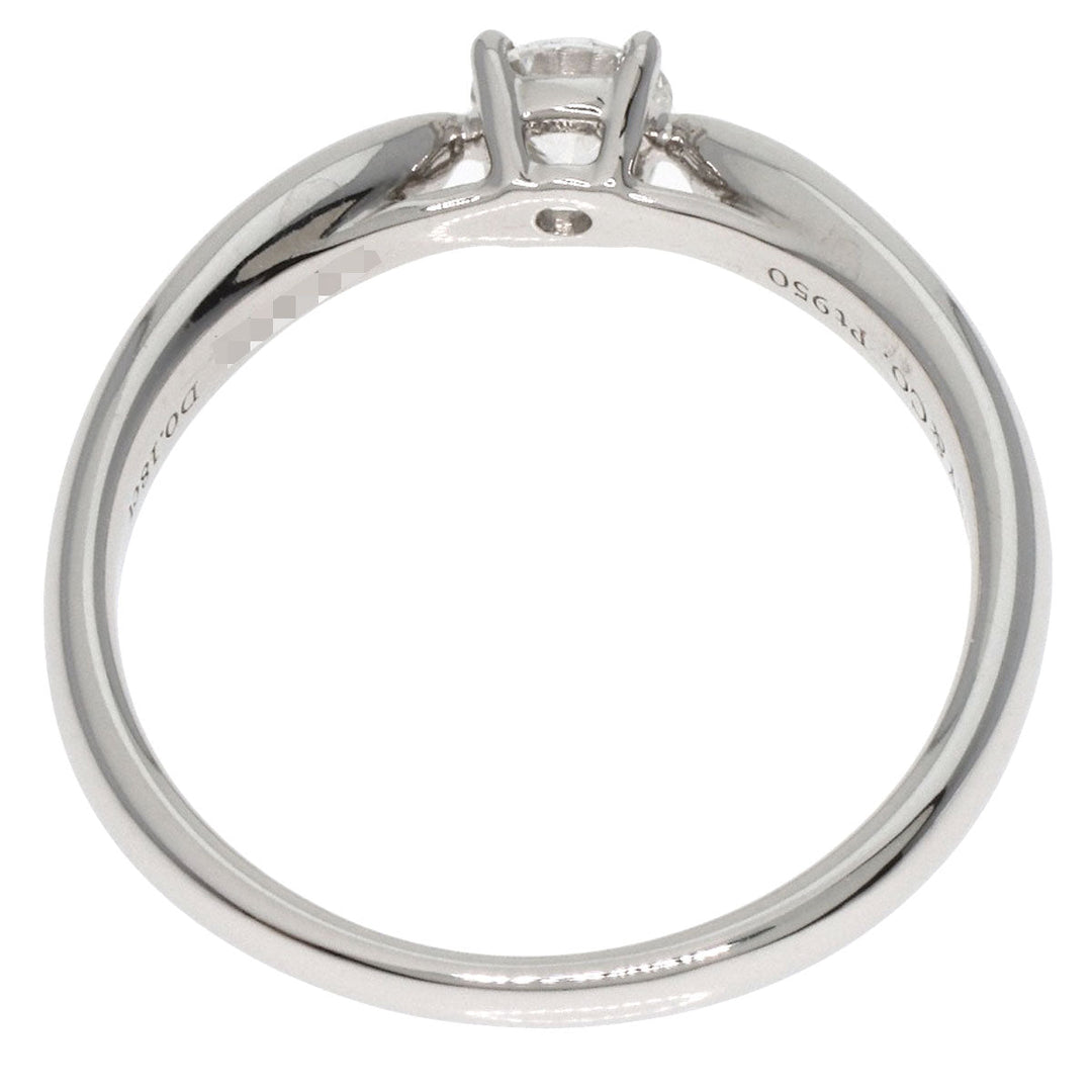 TIFFANY&Co. Ring PT950 Silver Harmony diamond Women Used Authentic