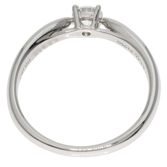 TIFFANY&Co. Ring PT950 Silver Harmony diamond Women Used Authentic