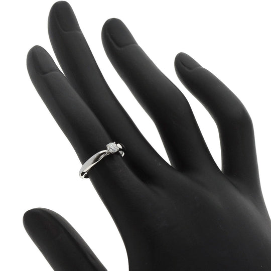 TIFFANY&Co. Ring PT950 Silver Harmony diamond Women Used Authentic