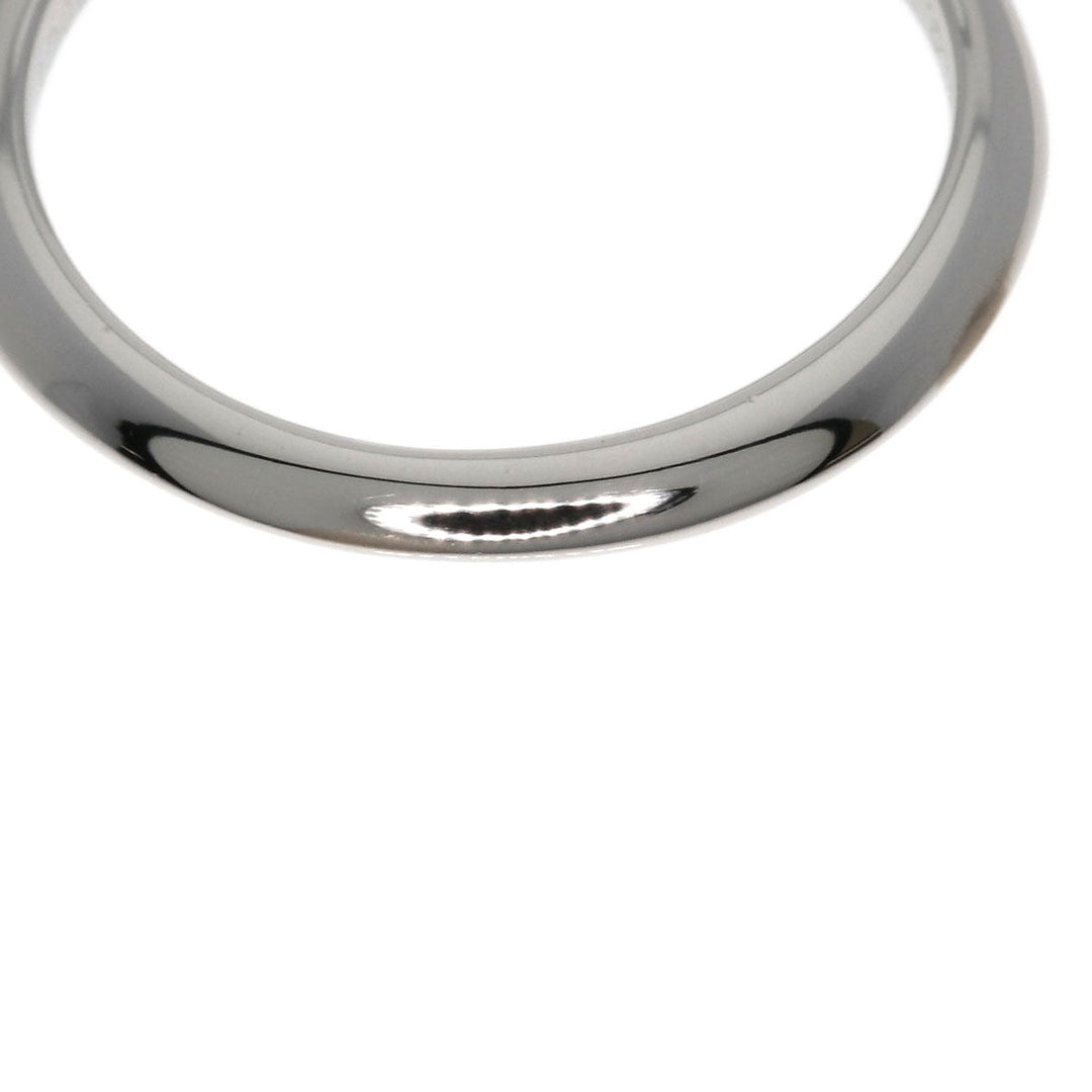 TIFFANY&Co. Ring PT950 Silver solitaire diamond knife edge Women Used Authentic