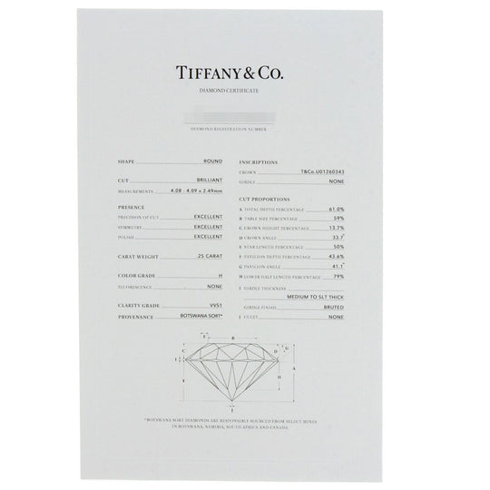 TIFFANY&Co. Ring PT950 Silver Harmony diamond